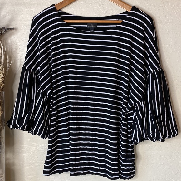 Worthington sleeve striped blouse - Picture 4 of 4